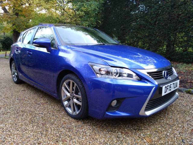 Lexus CT 200h 1.8 Advance Plus 5dr Hybrid Auto with sunroof Hatchback Petrol / Electric Hybrid Ultra Blue Metallic With Black Roof