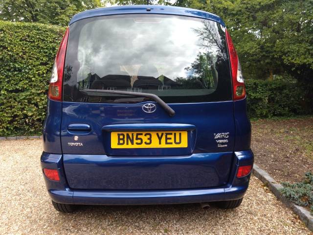 2003 Toyota Yaris Verso 1.3 VVTi T Spirit 5dr